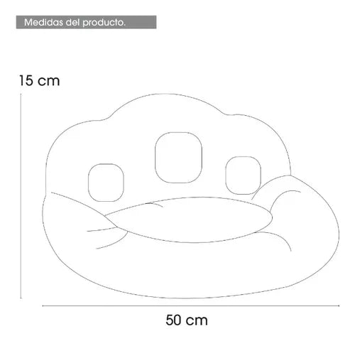 CAMA CON FORMA DE HUELLA 50CM